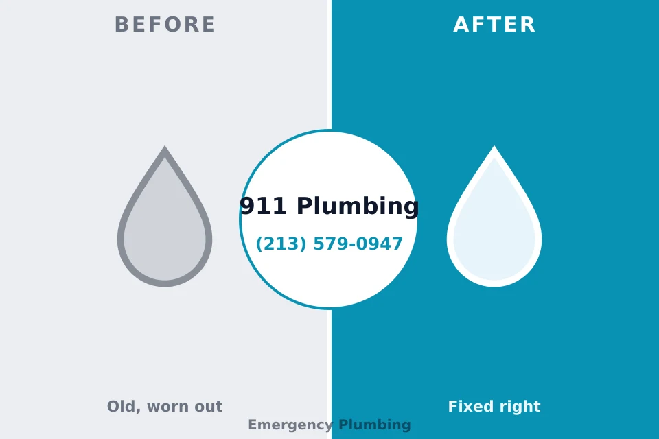 Before and after: plumbing company Keokea, HI